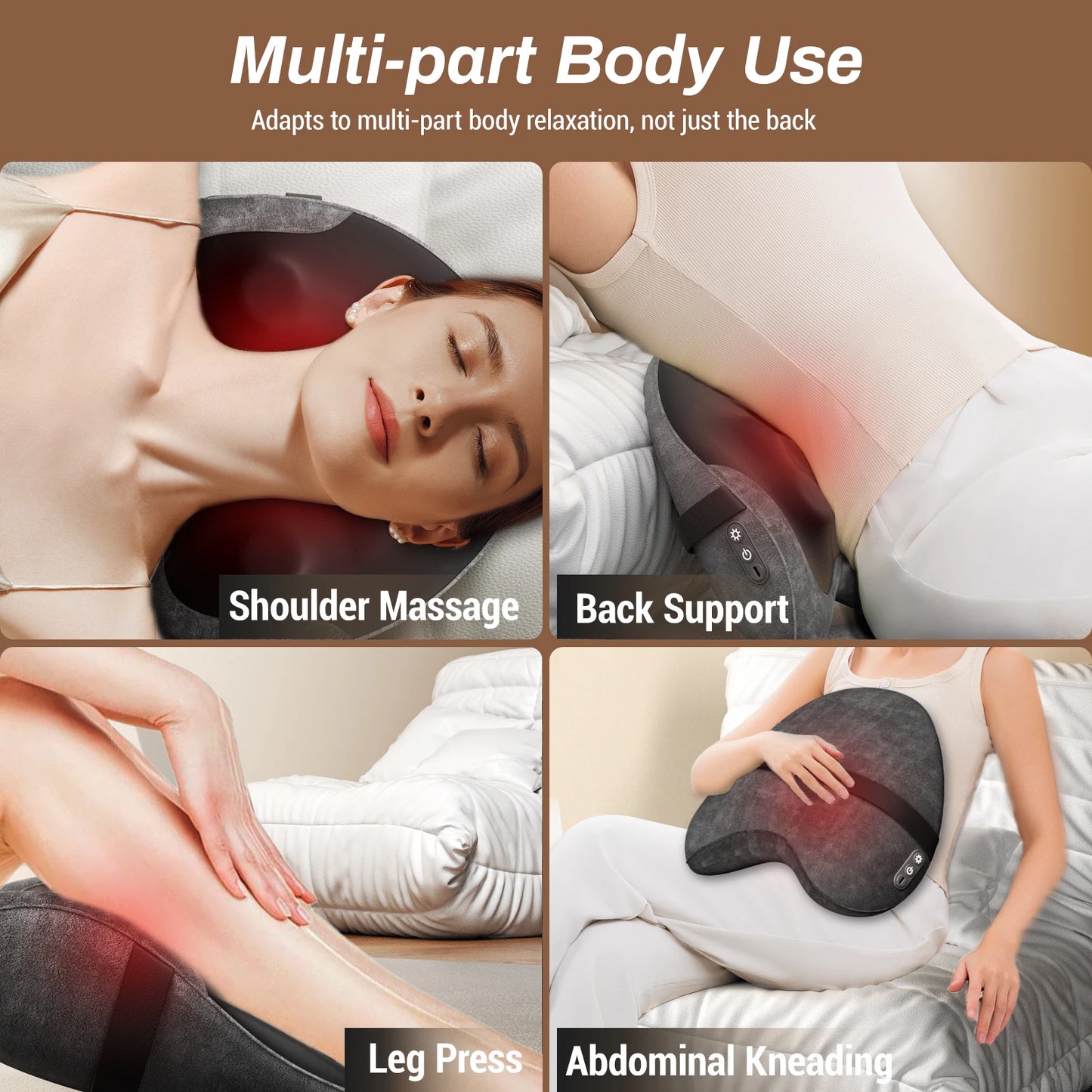 Lumbar Back Support Massage Pillow