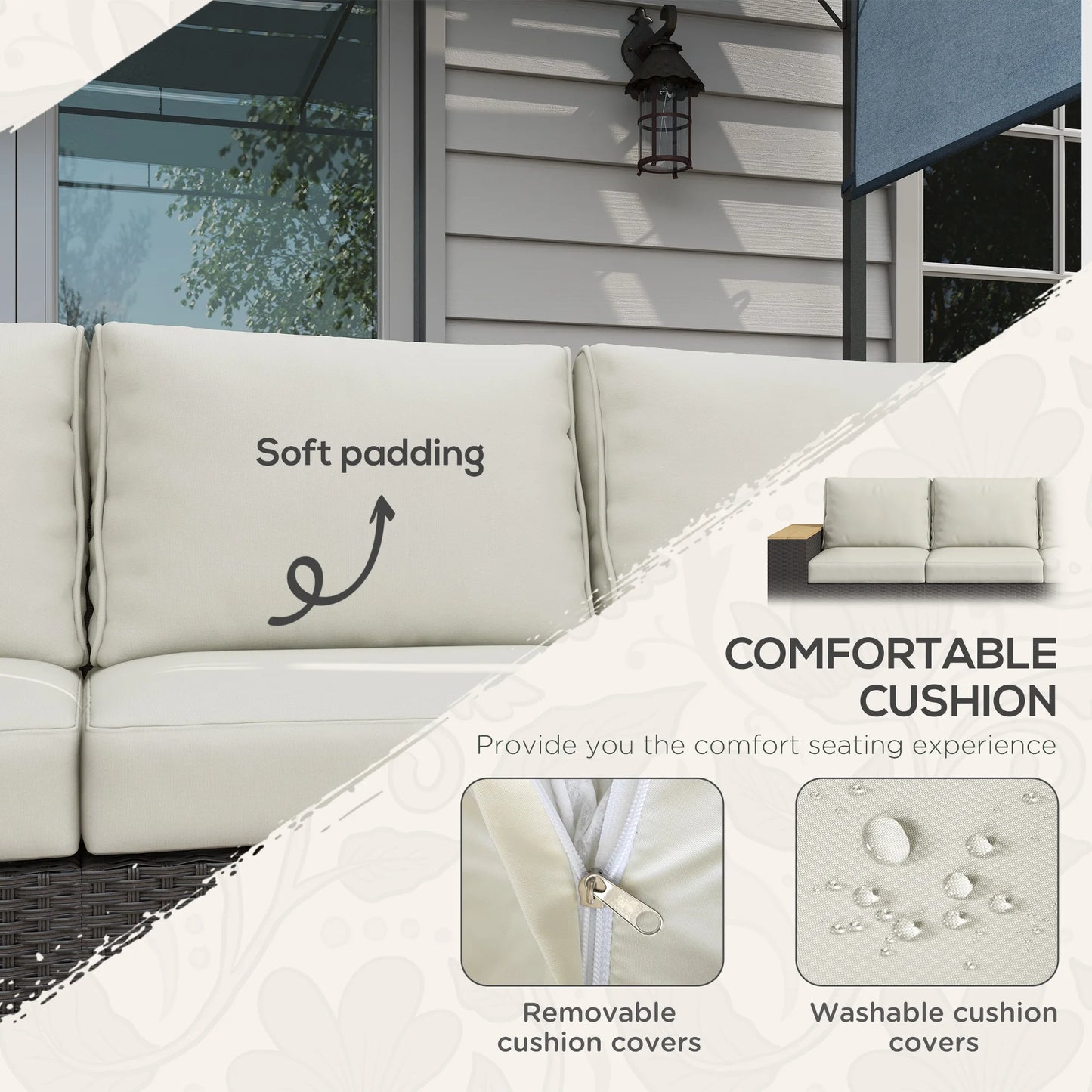 3-Seater Outdoor Sofa