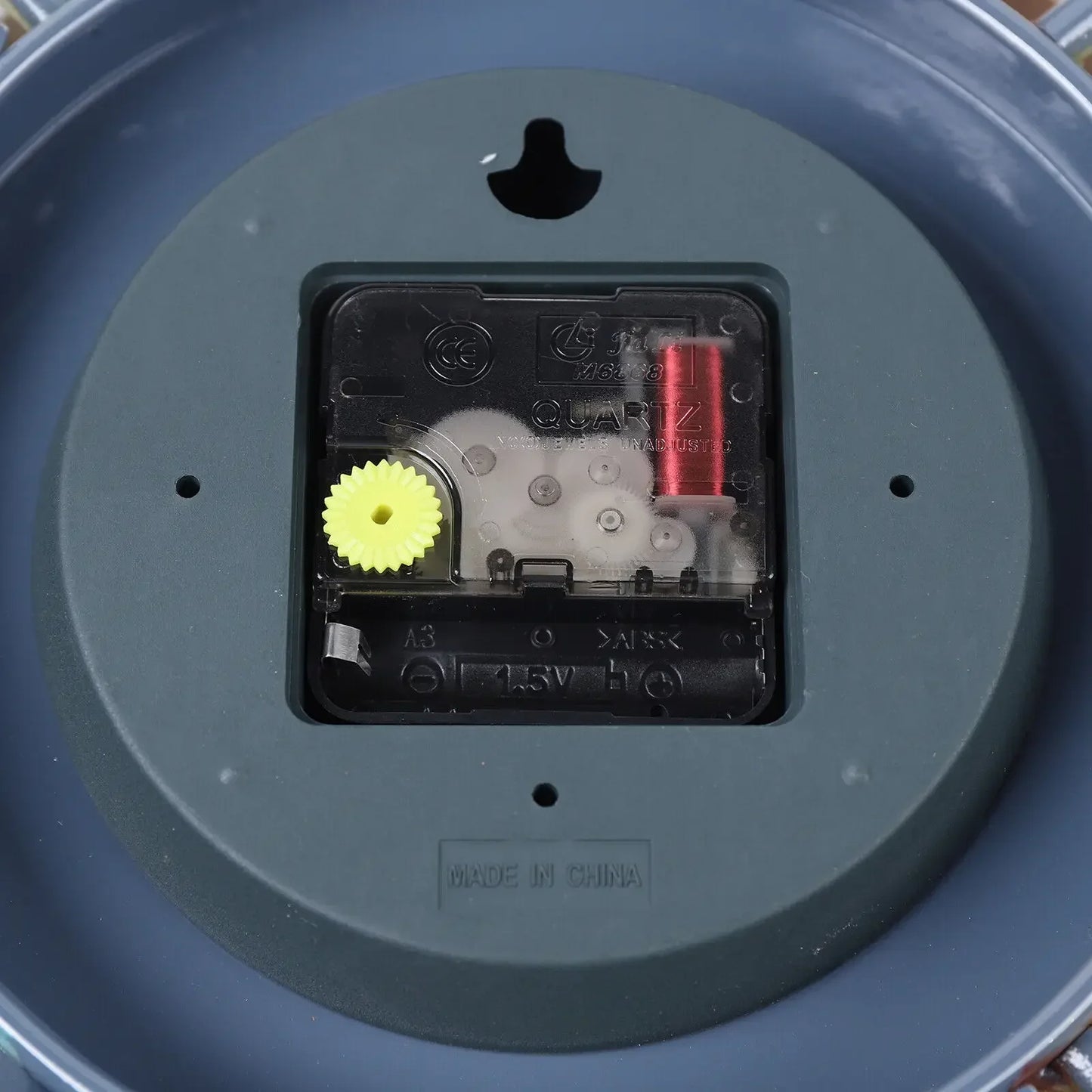 Large, Silent, Metal Wall Clock