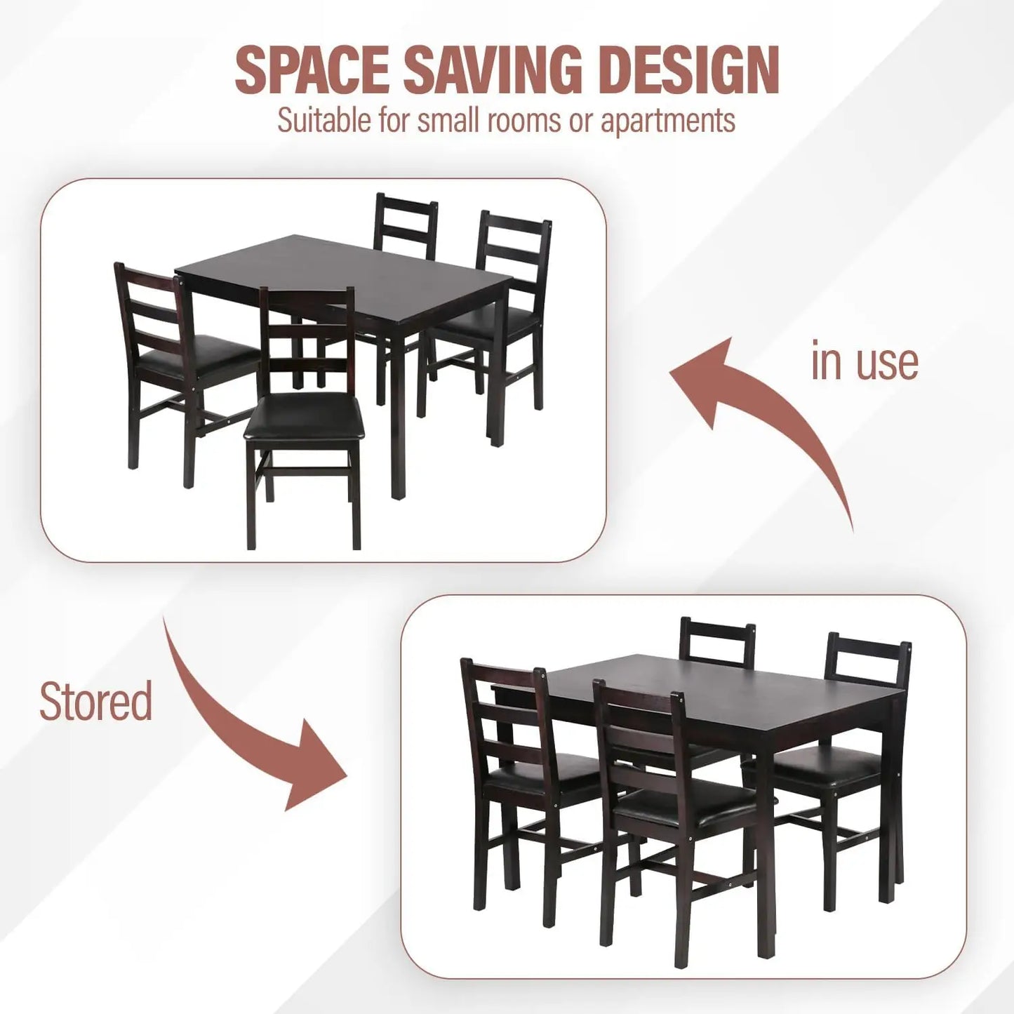 5 Piece Kitchen Dining Room Set