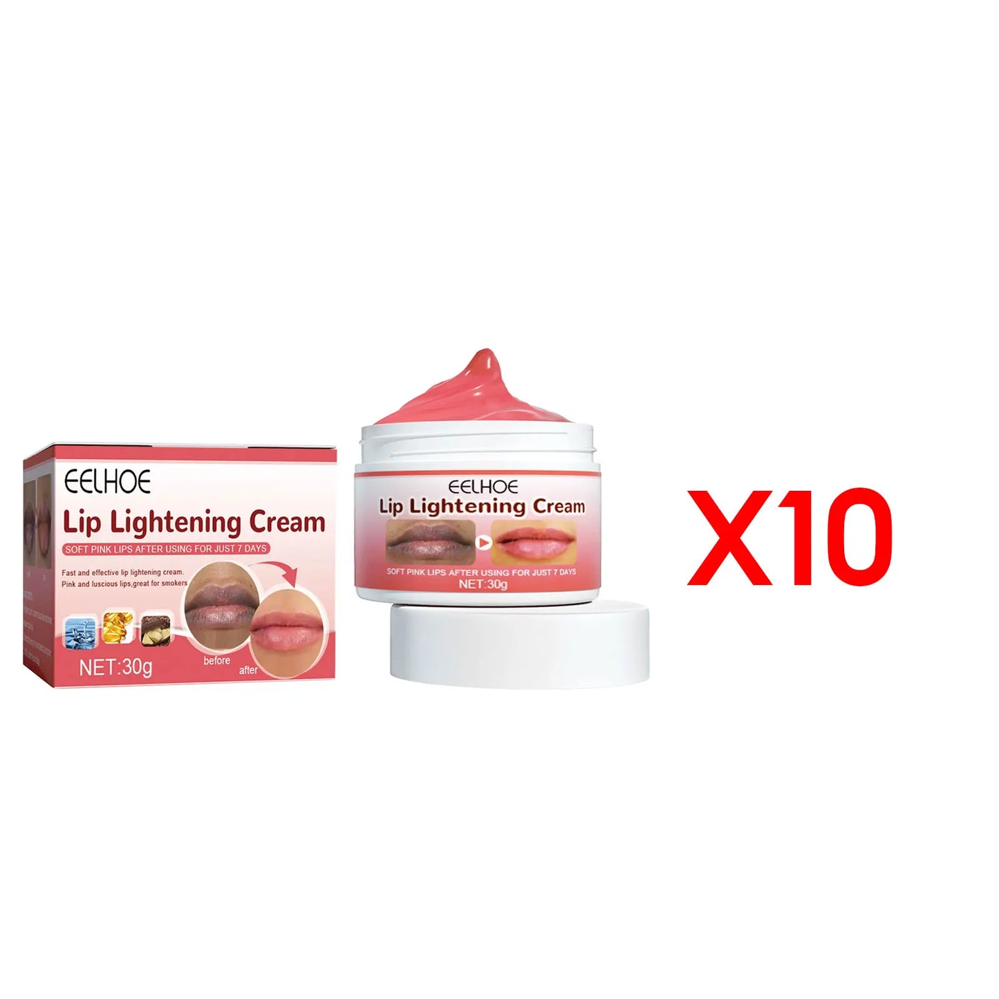 Lip Lightening Cream for Dark Lips, Natural Moisturizing Lip Balm