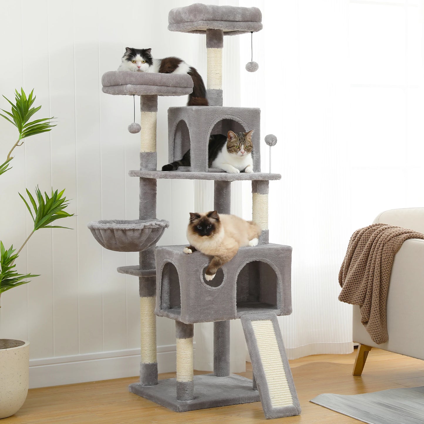 Multi-Level Cat Tree with Cozy Perches