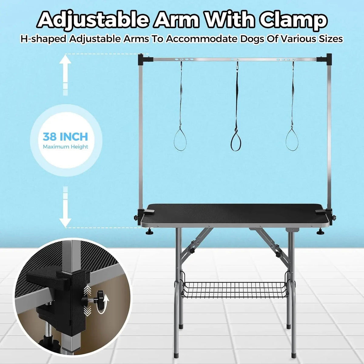 42 Inch, Foldable Dog Grooming Table