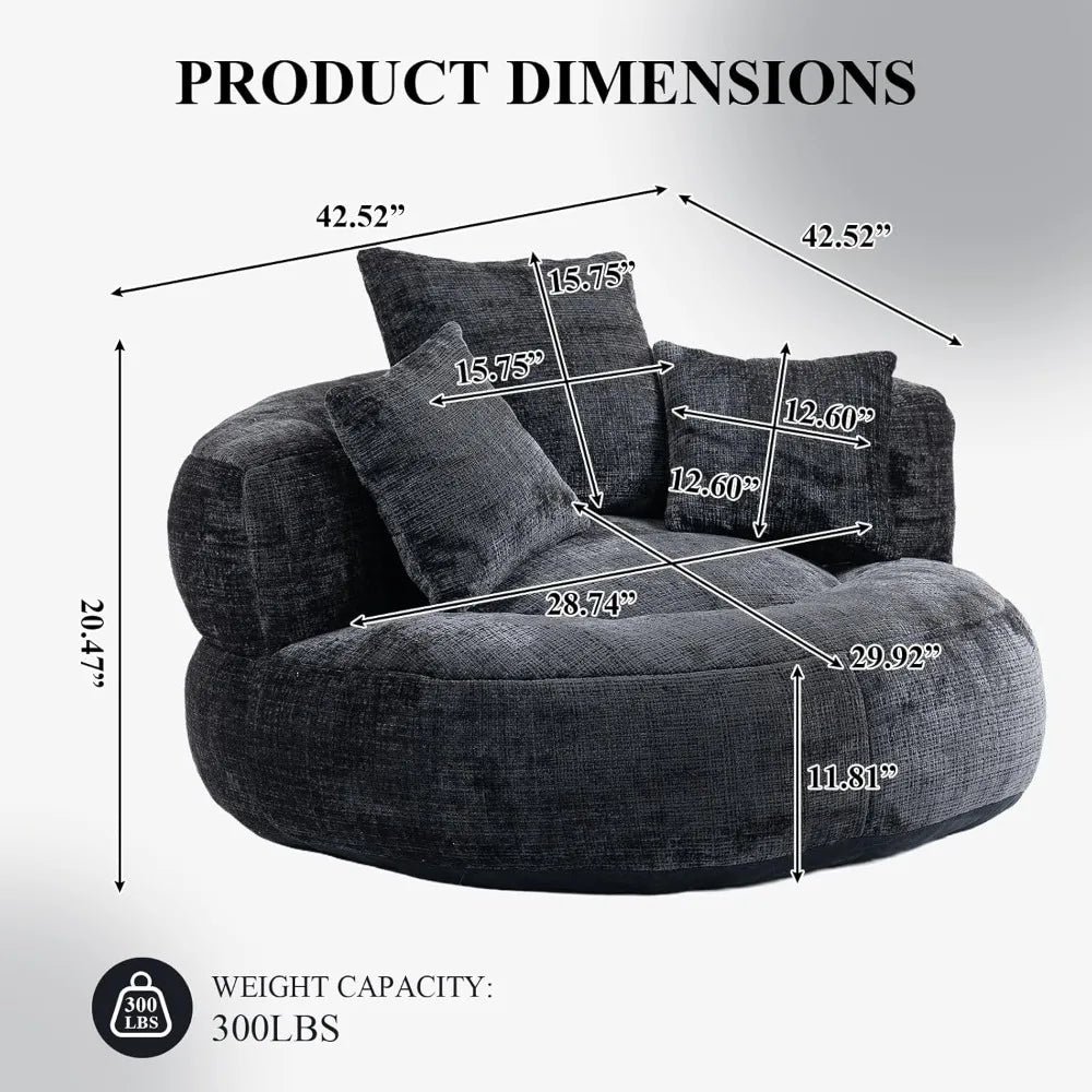 Round Bean Bag Sofa Chair