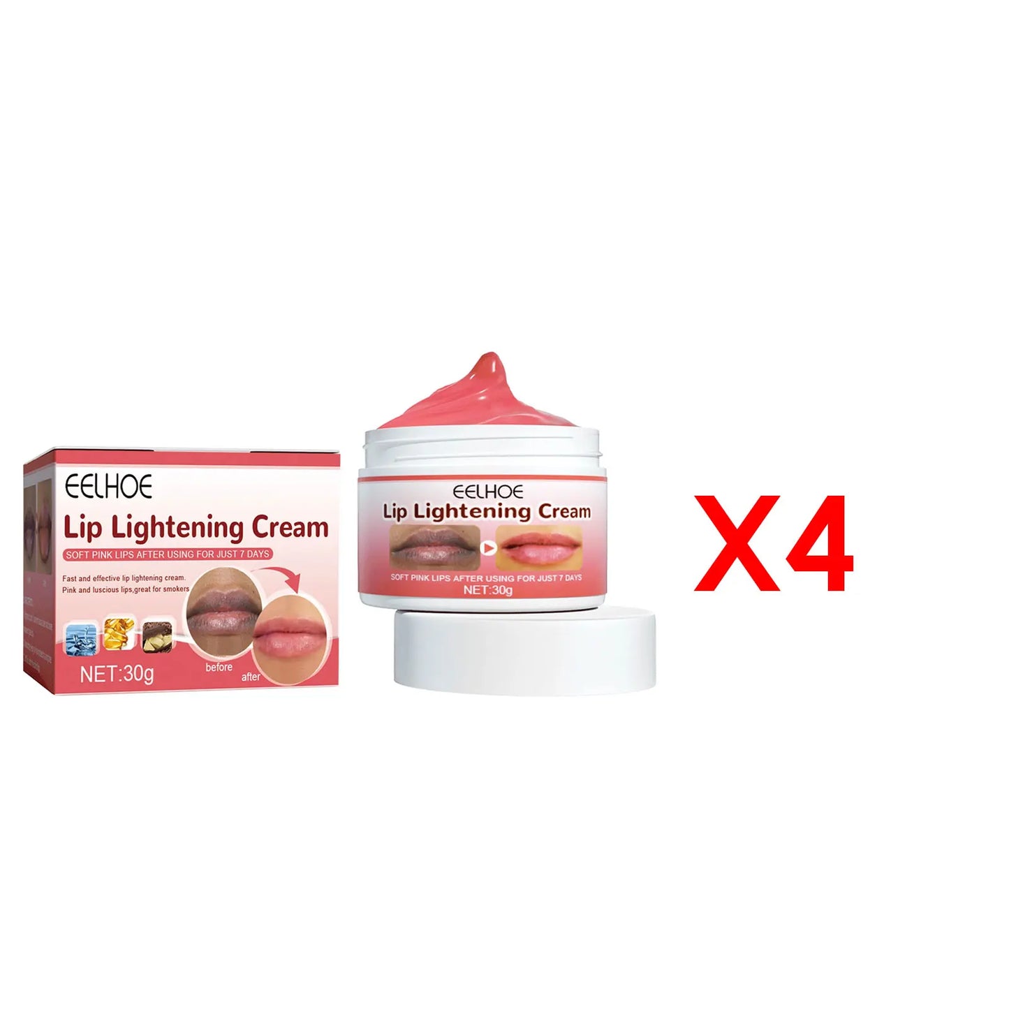 Lip Lightening Cream for Dark Lips, Natural Moisturizing Lip Balm