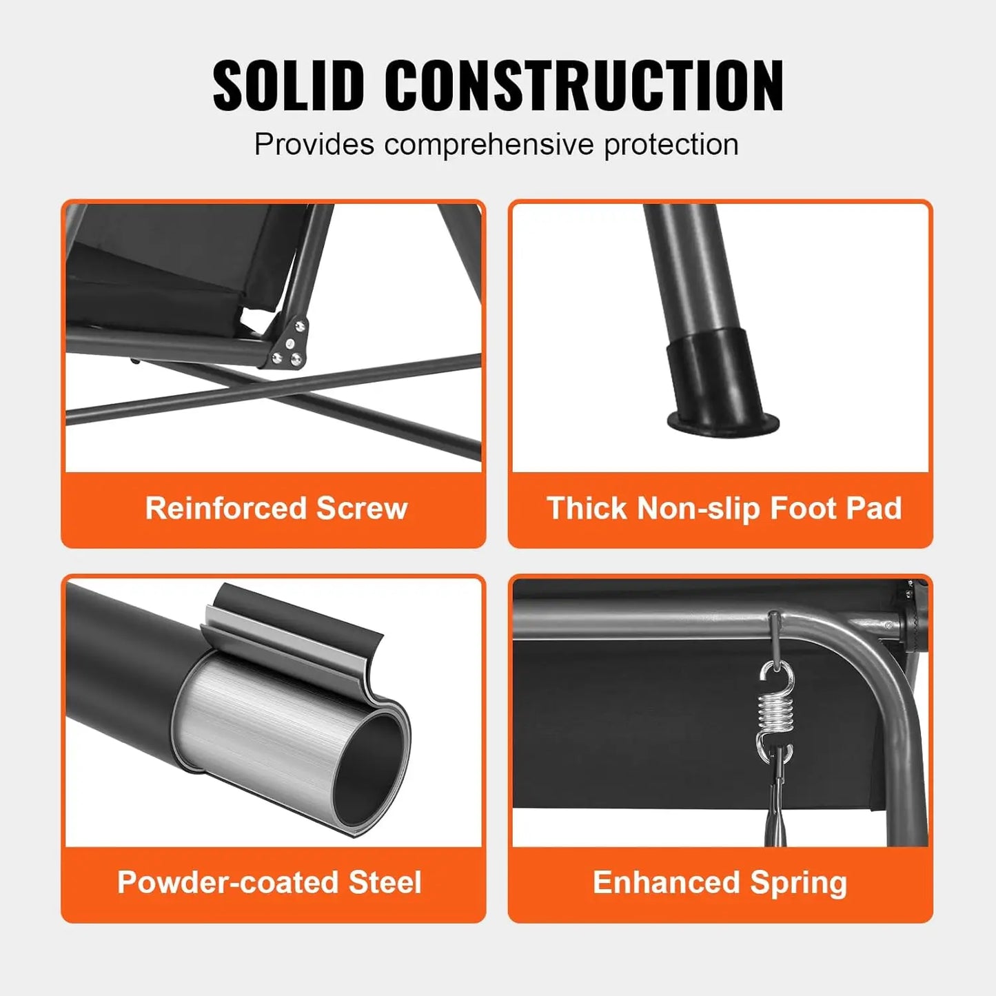 2-Seat Patio Swing Chair