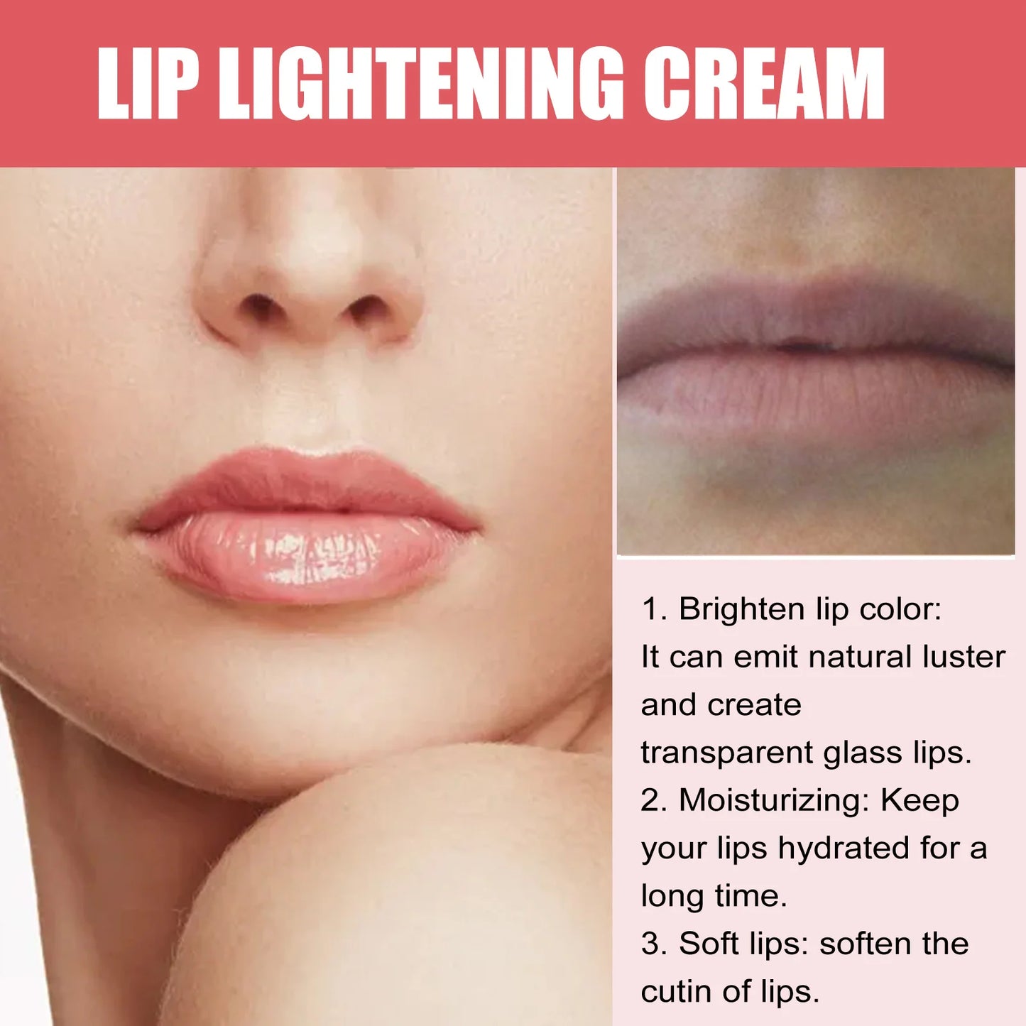 Moisturizing, Nourishing, Lip Lightening Cream