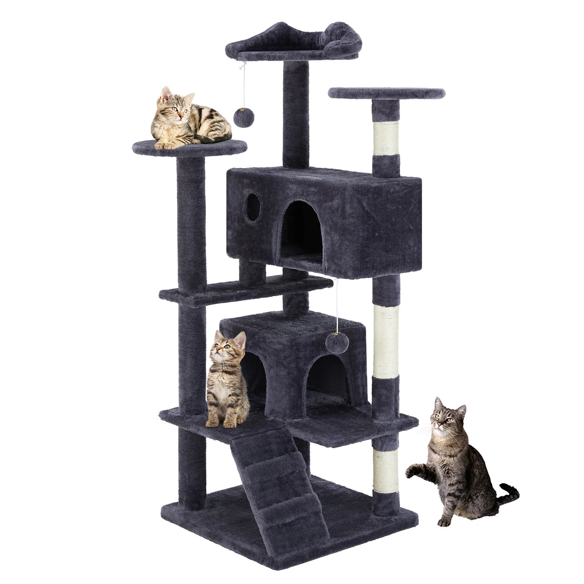54in Tall Multi-Level Cat Tree Tower