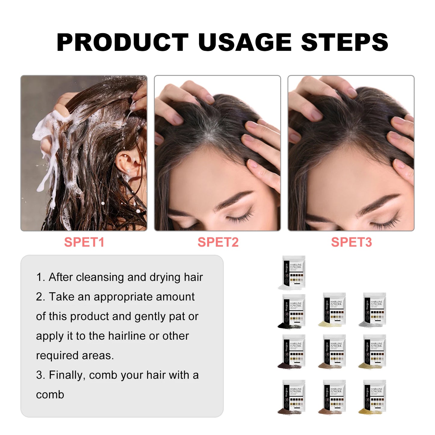Hair Building Fiber Powder