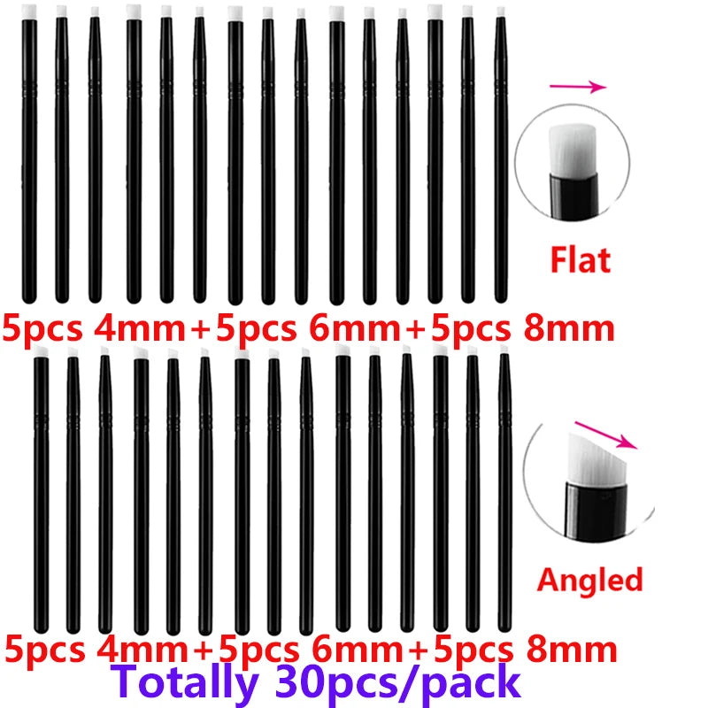 Flat /Angled Detailed Blending Brushes