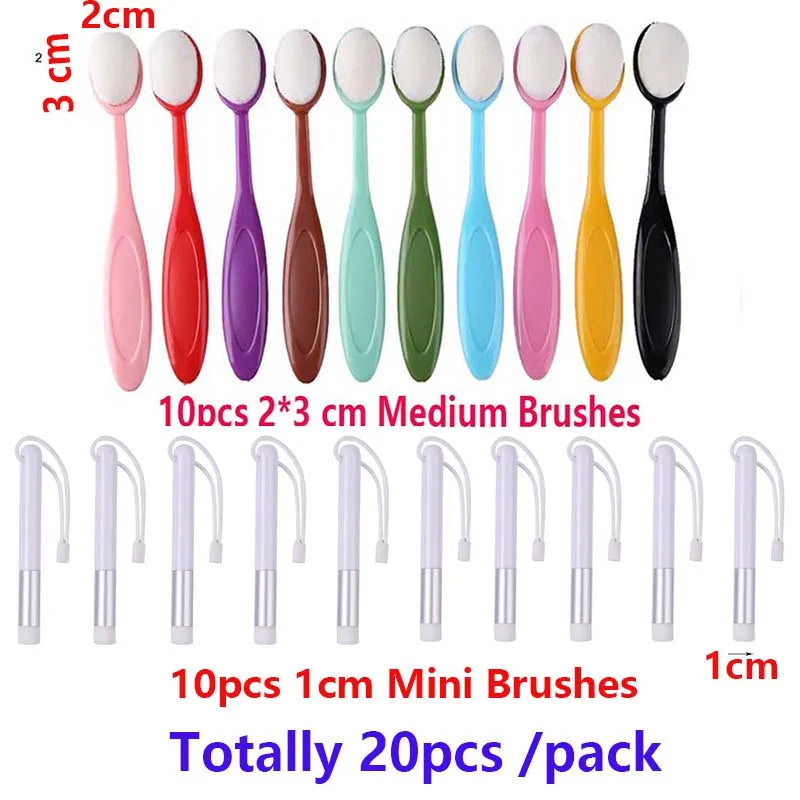 Flat /Angled Detailed Blending Brushes