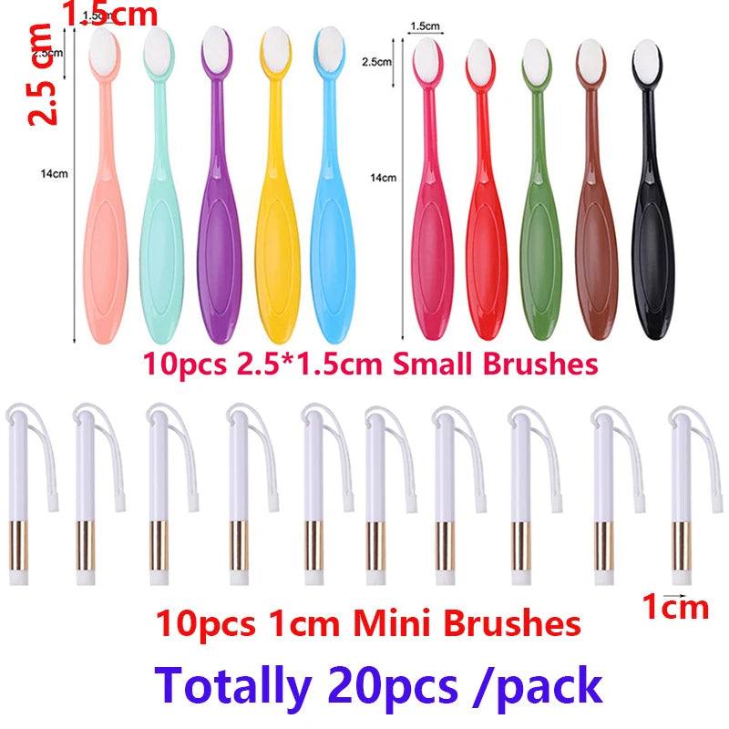 Flat /Angled Detailed Blending Brushes