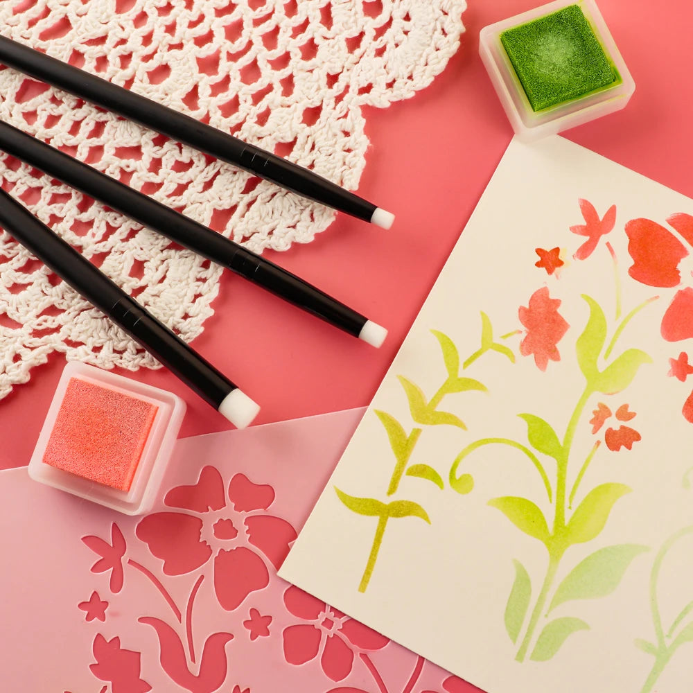 Flat /Angled Detailed Blending Brushes