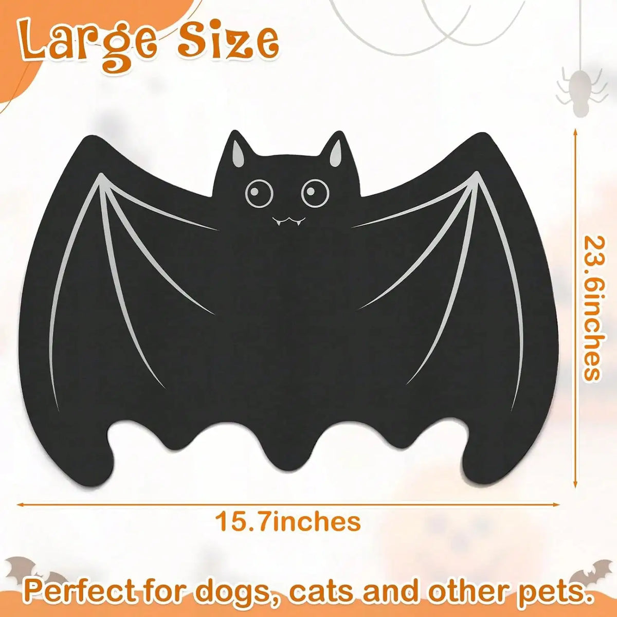 Bat Pet Mat for Food and Water