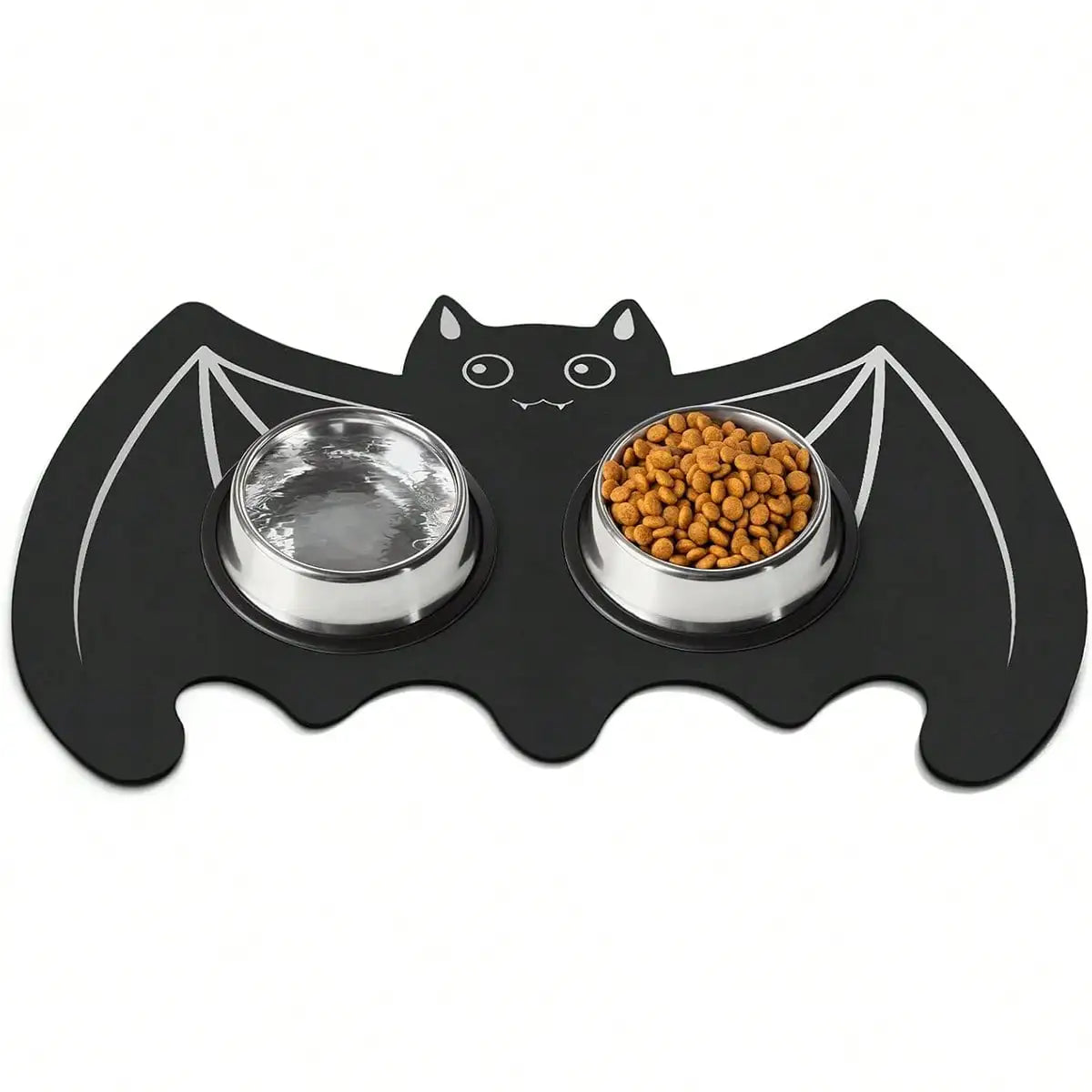 Bat Pet Mat for Food and Water