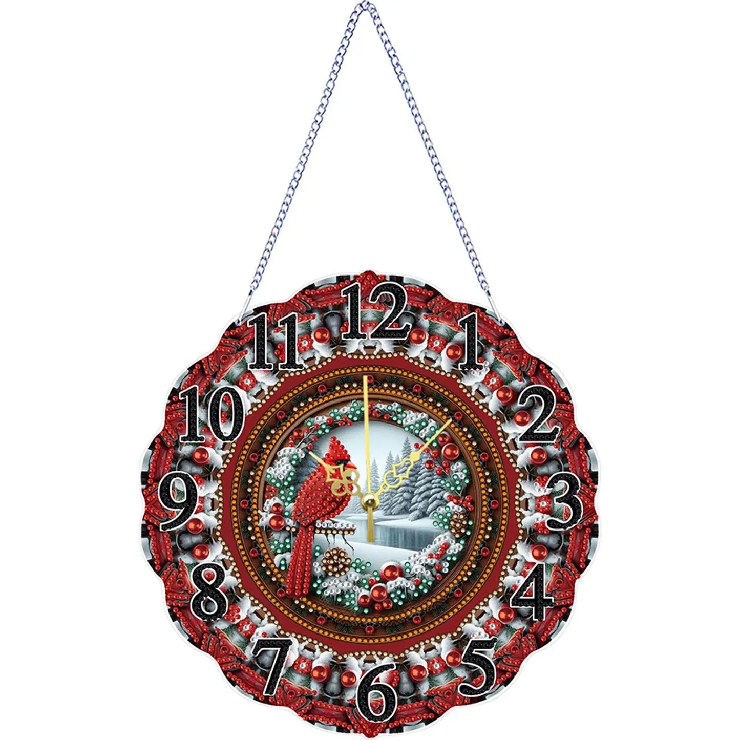 2D Flat DIY Clock Diamond Painting