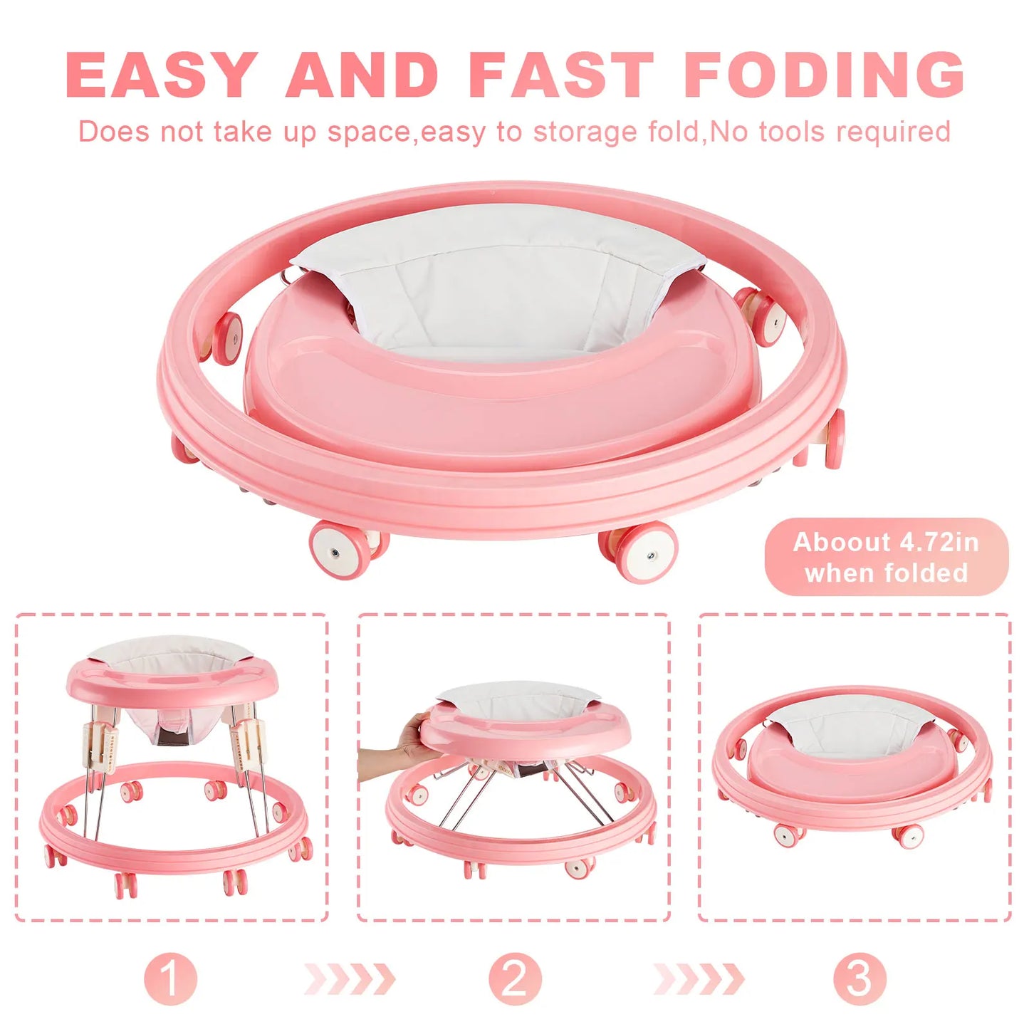 Foldable, Multi-Function Baby Walker