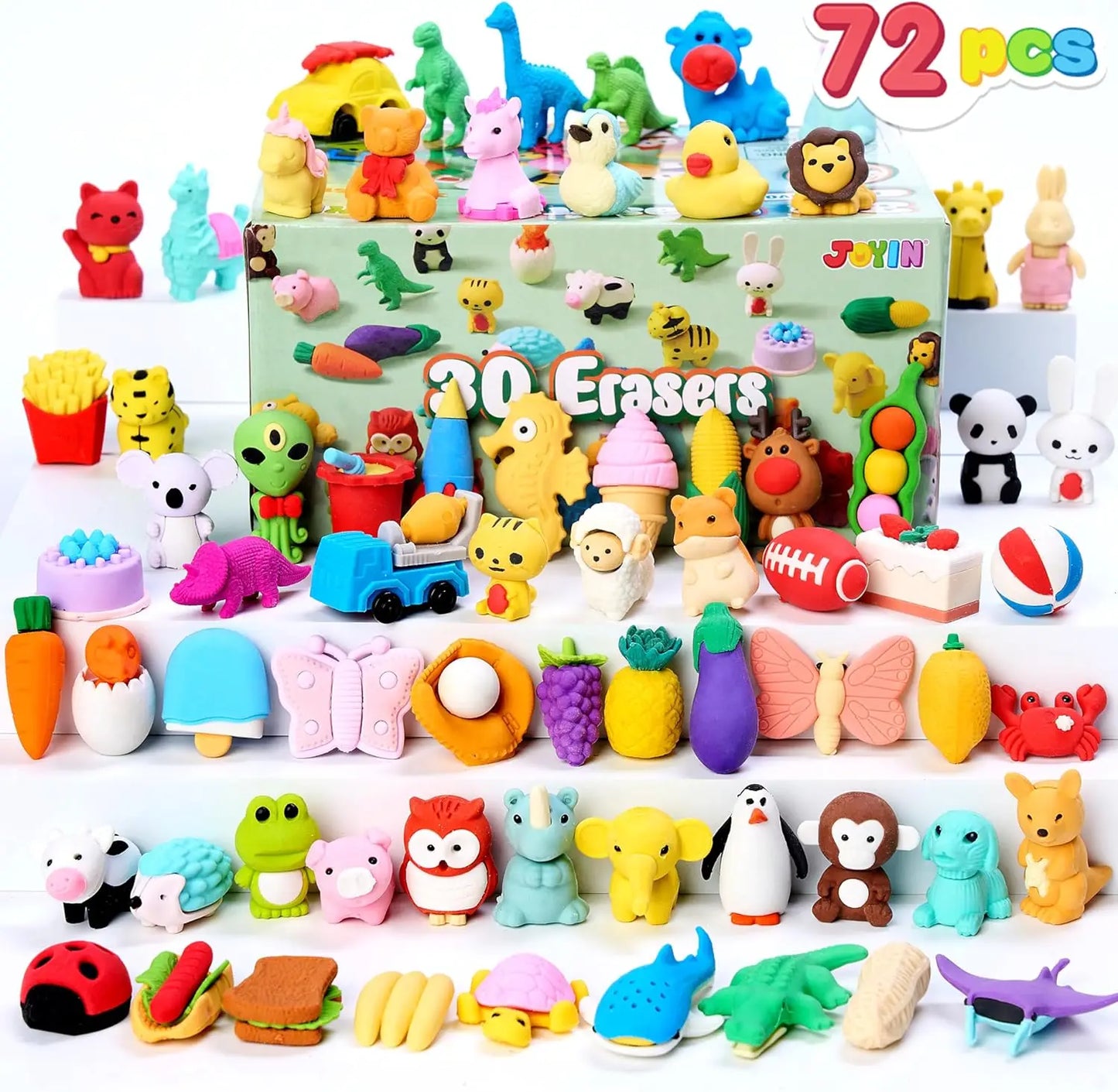 36 Pcs 3D Erasers