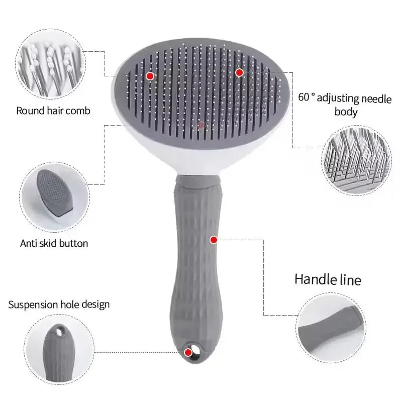 Pet Grooming Brush For Dogs And Cats