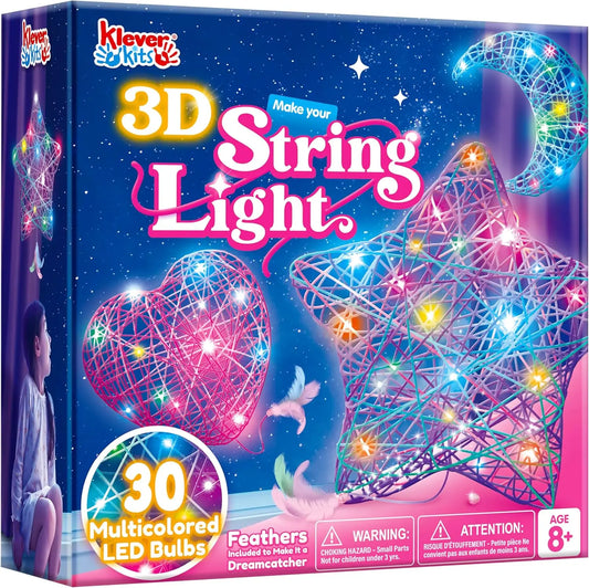 3D Light Up, String Art Kit for Kids