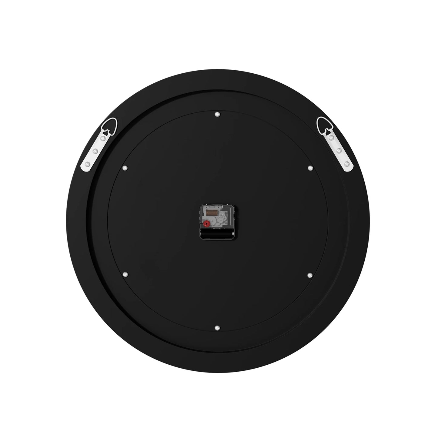 60/80CM Bling Silver Round Mirror Clock