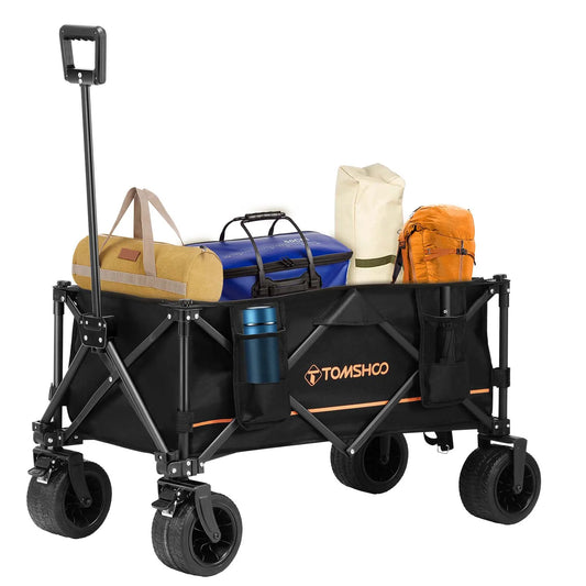 Collapsible Folding Wagon Cart/Portable Large Capacity Camping Wagon
