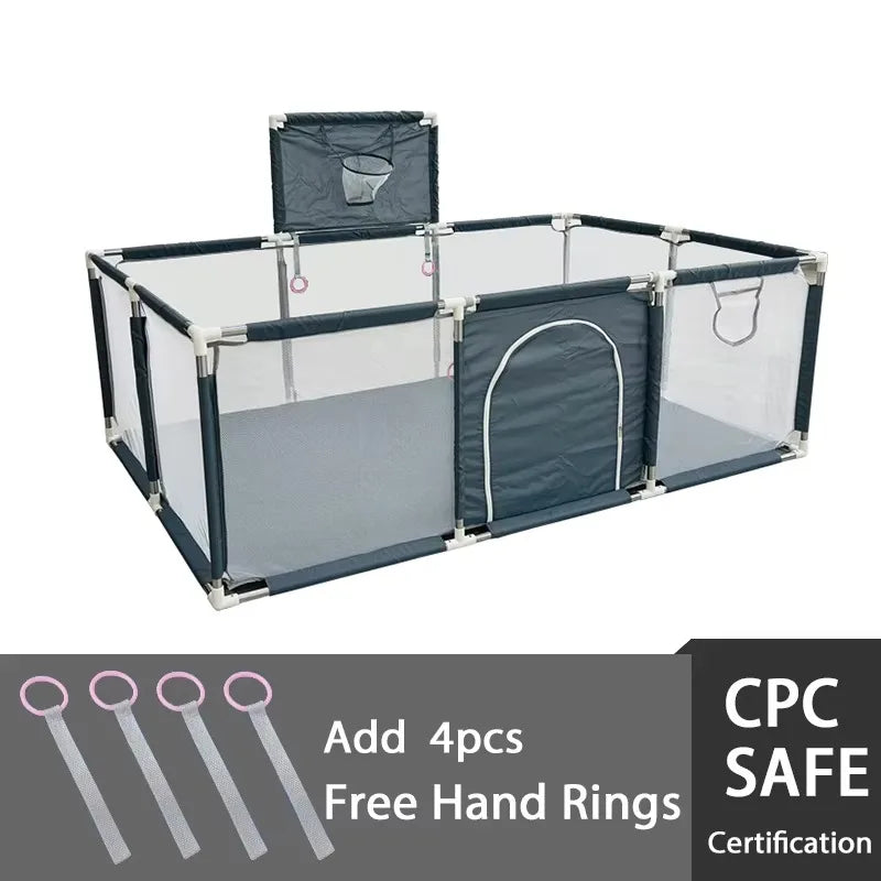 Playpen for Babies and Toddlers with Pull Rings