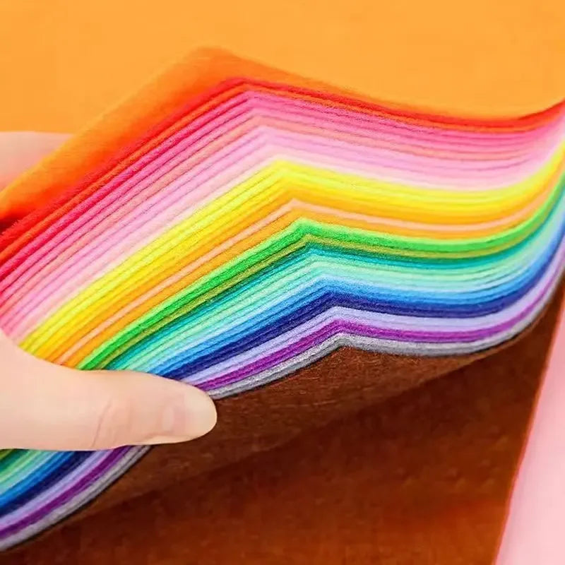 10-40Pcs Assorted Color Felt Fabric Sheets 1mm Thick