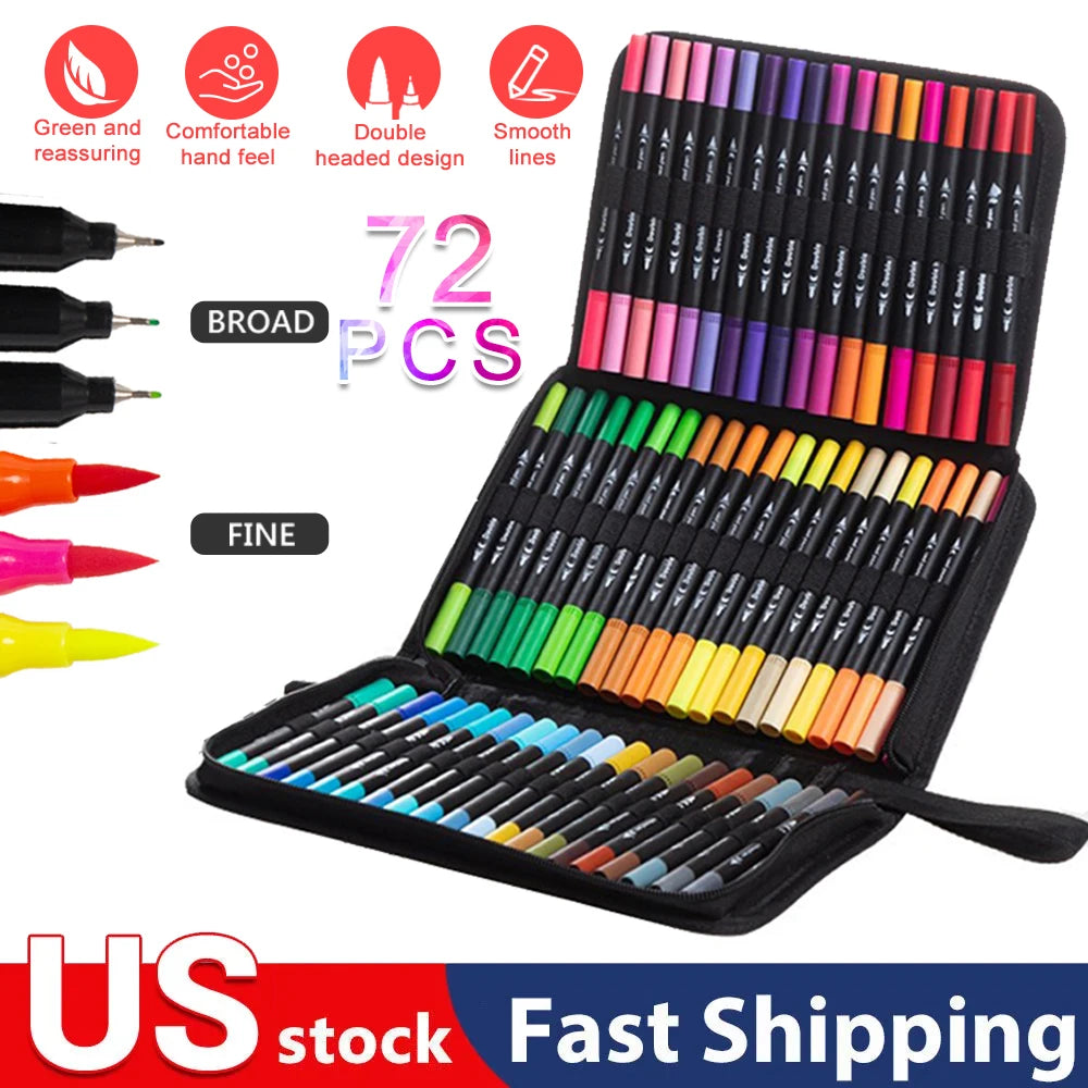 Double Ended Art Marker Pens Set
