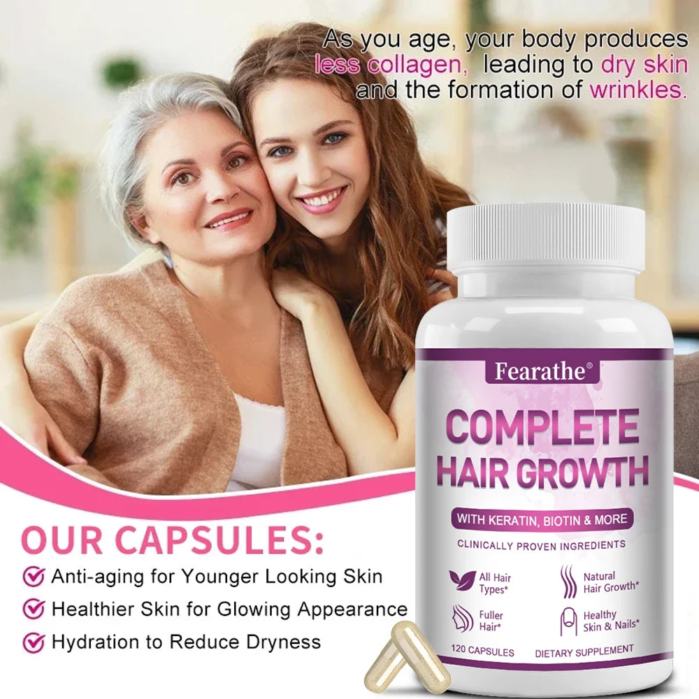 Premium Hair Growth for Men and Women - Promotes Thicker, Healthier Hair Growth