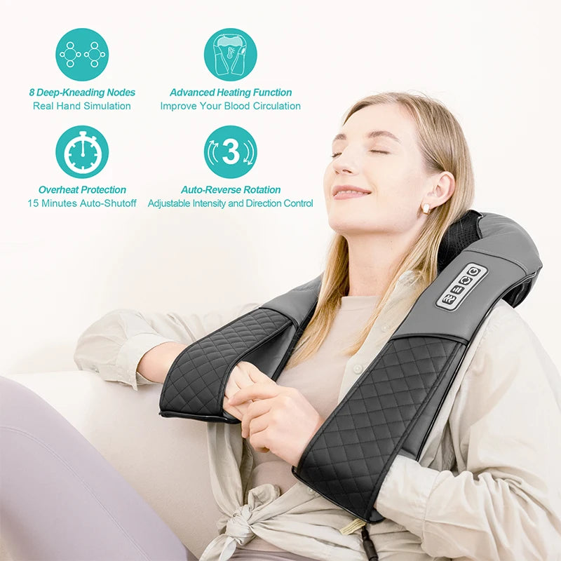 Electric Neck And Back Massager Shawl