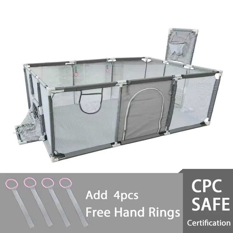 Playpen for Babies and Toddlers with Pull Rings