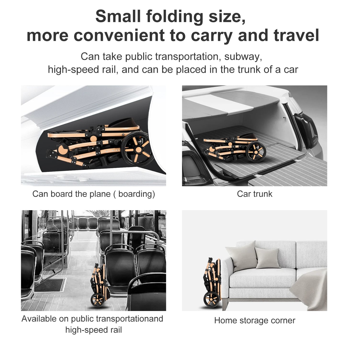 Lightweight Baby Stroller, 2 in 1 Comfort