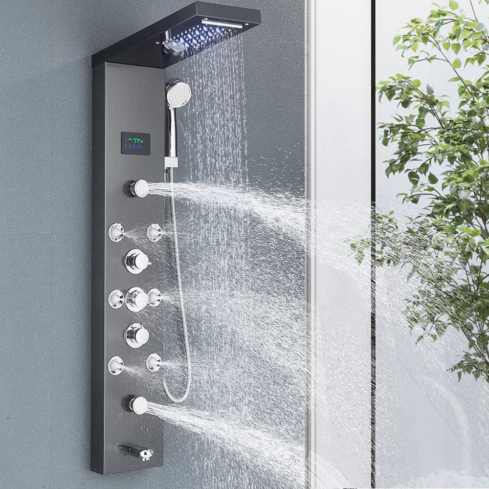 LED Shower Panel Tower System Faucet