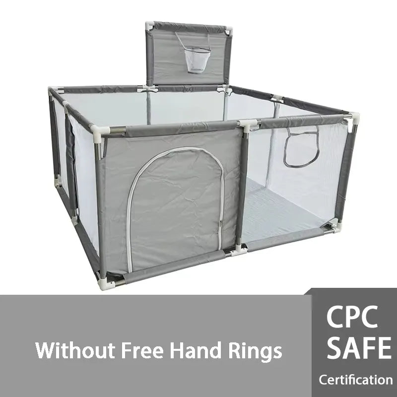 Playpen for Babies and Toddlers with Pull Rings