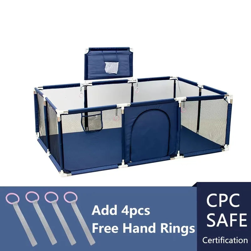 Playpen for Babies and Toddlers with Pull Rings