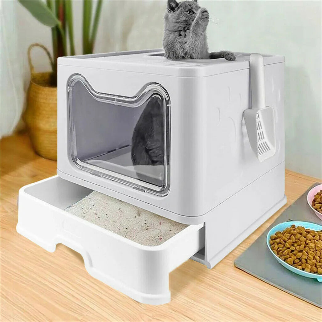 Large, Easy Cleaning, Cat Litter Box