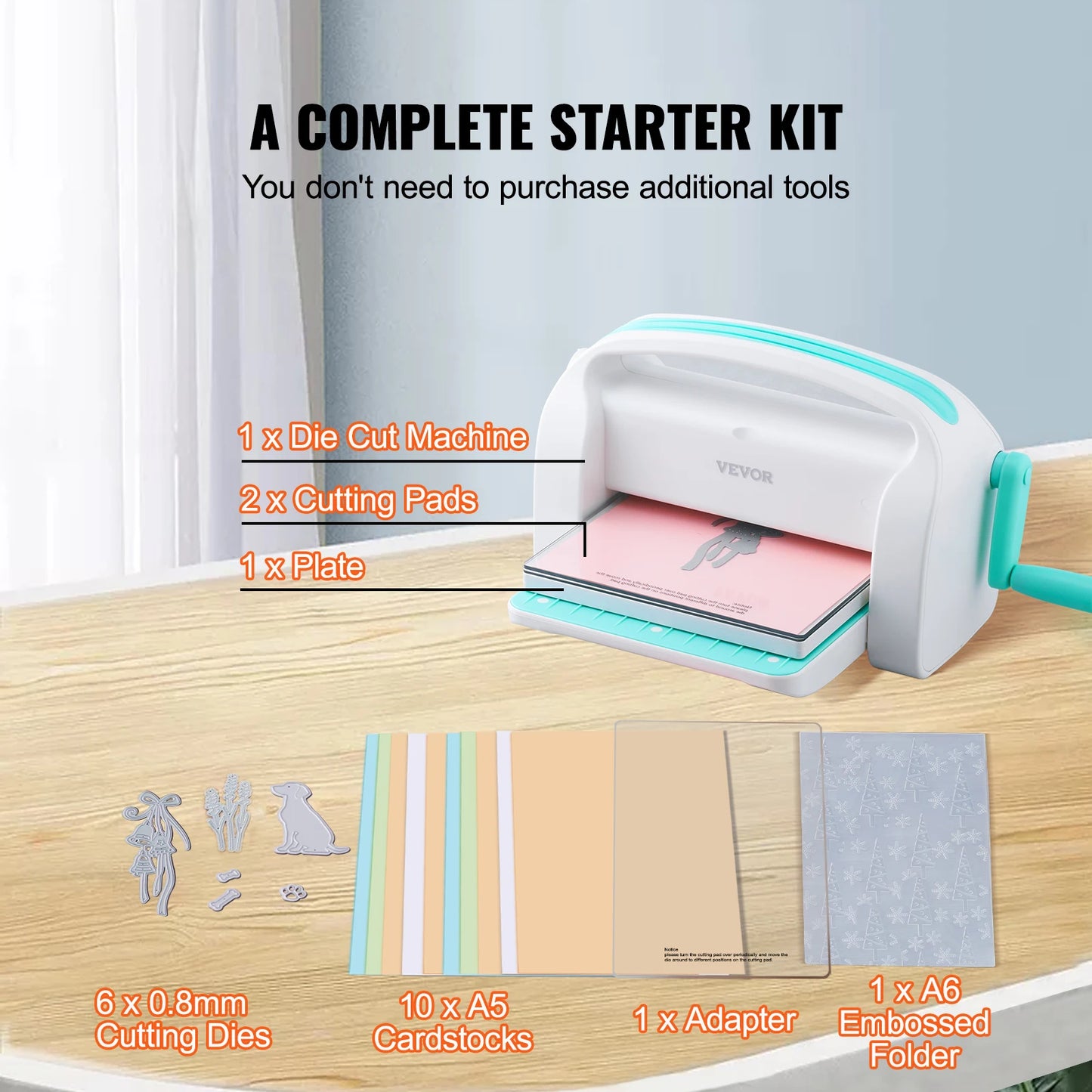 6/9in Manual Die Cutting Embossing Machine, Mini Opening, Scrapbook Handmake Tools for DIY Art Craft