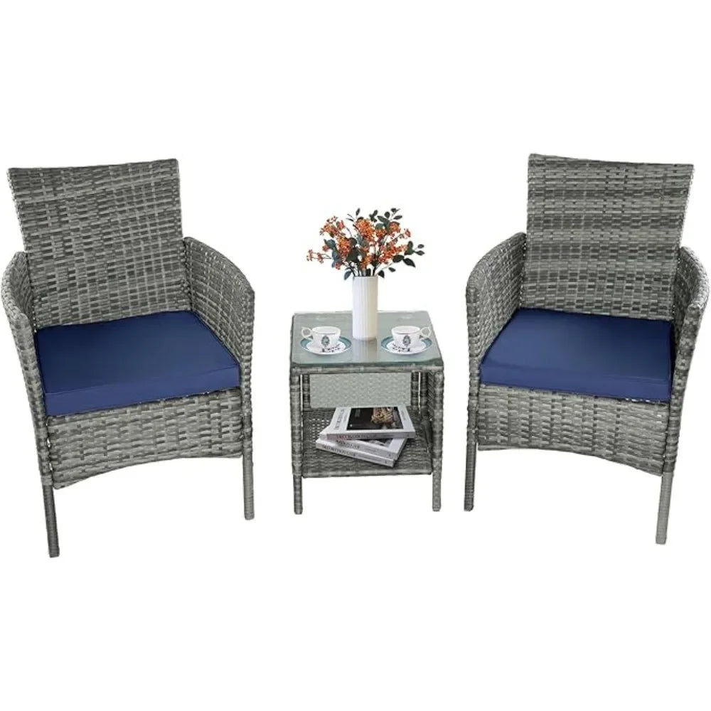 Outdoor, 3-piece Lawn, Patio Furniture Set