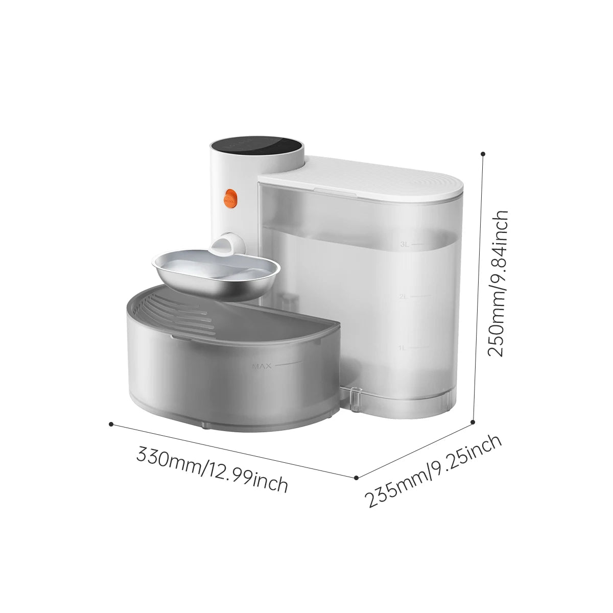 Automatic, Stainless Steel Pet Bowl
