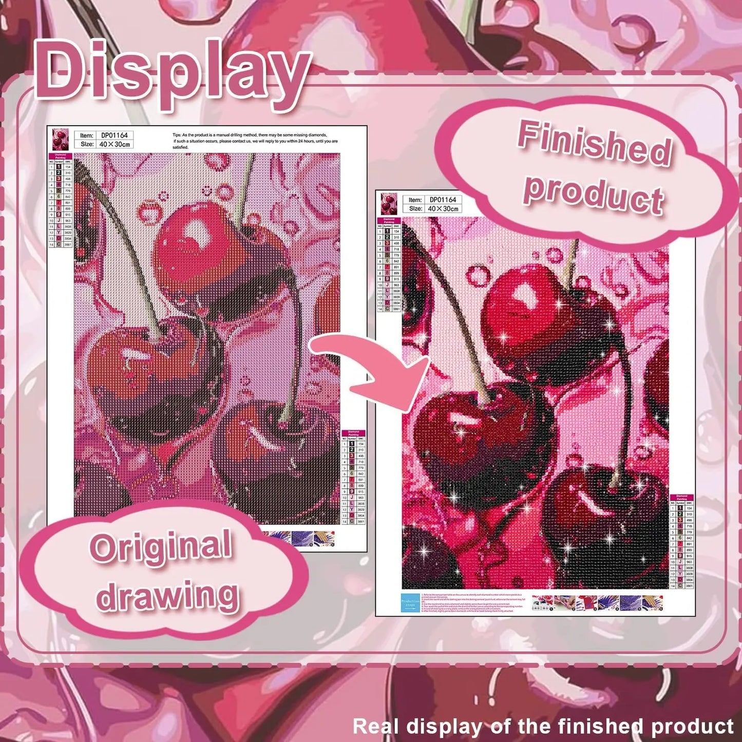 Cherry Diamond Art Kit for Adults