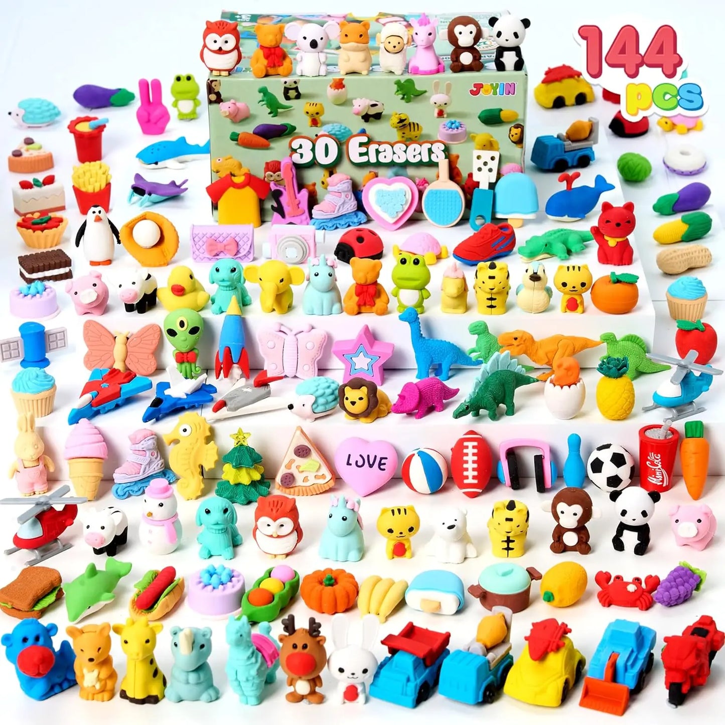 36 Pcs 3D Erasers