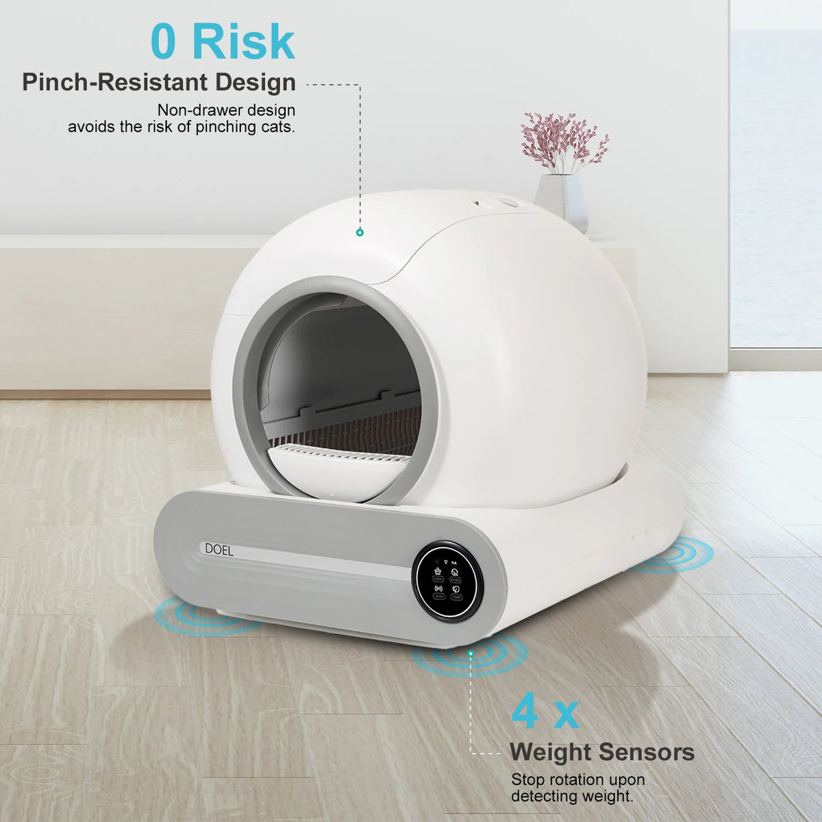 Automatic, Self-Cleaning, Smart Litter Box