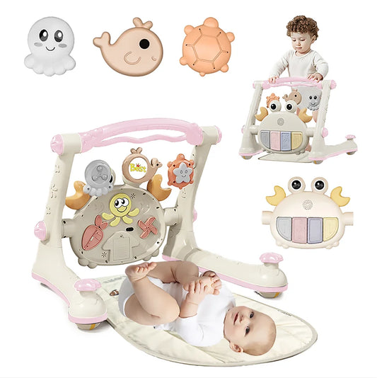 Baby/Toddler Multi-Function Four-in-One Baby Fitness Mat and Walker