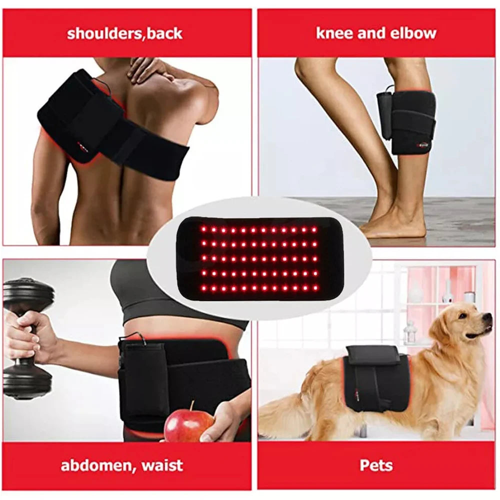 Portable Heating Pad with Infrared LED Lights