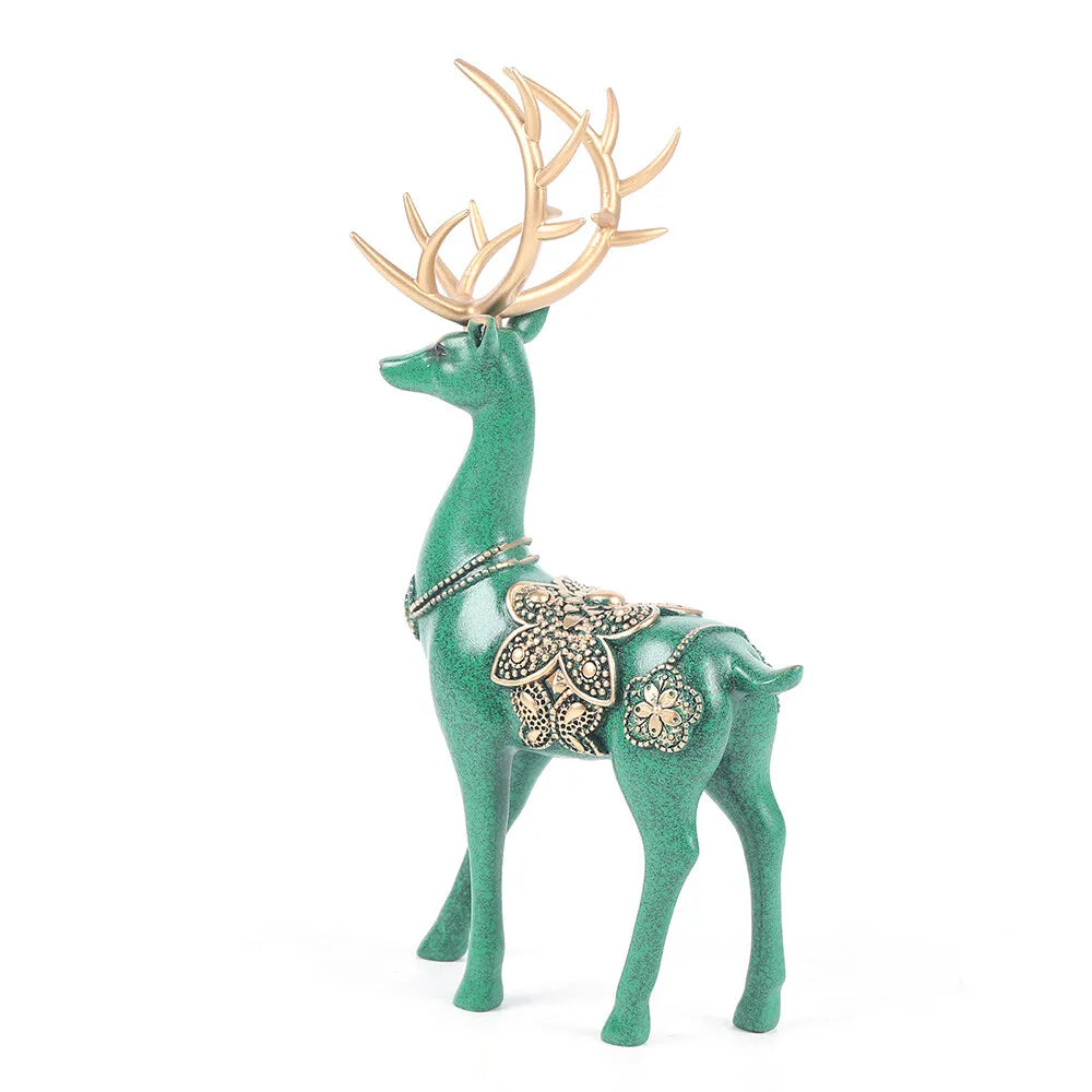 Home Tabletop Lucky Deer Statues