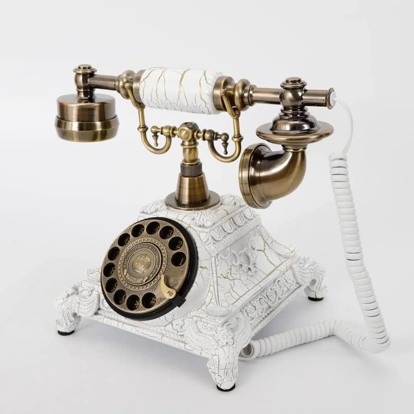 Dial Telephone Old Fashioned Landline Phones Statue