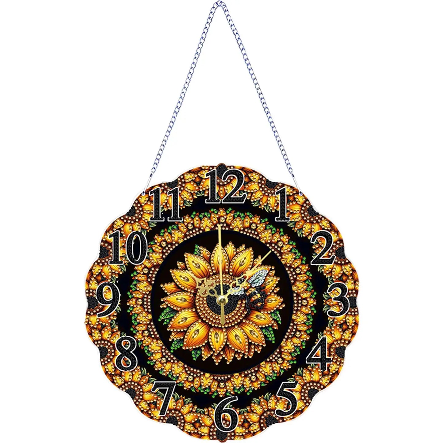 2D Flat DIY Clock Diamond Painting