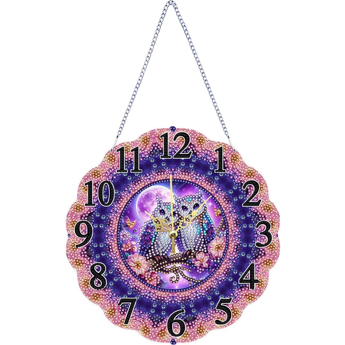 2D Flat DIY Clock Diamond Painting