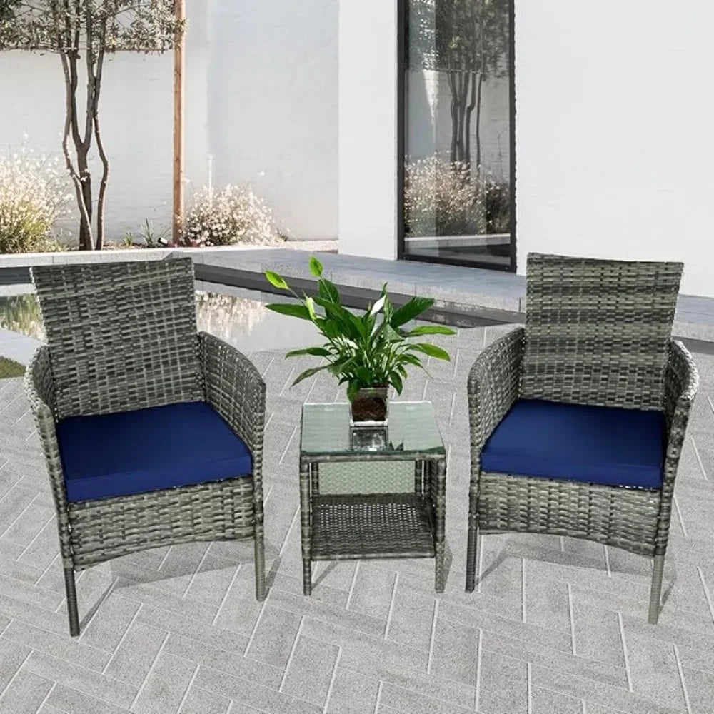 Outdoor, 3-piece Lawn, Patio Furniture Set